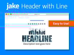 Header with Line HubSpot Module for HubSpot CMS Hub