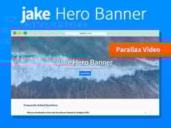 HubSpot Banner for HubSpot CMS | Parallax Image / Video Hero
