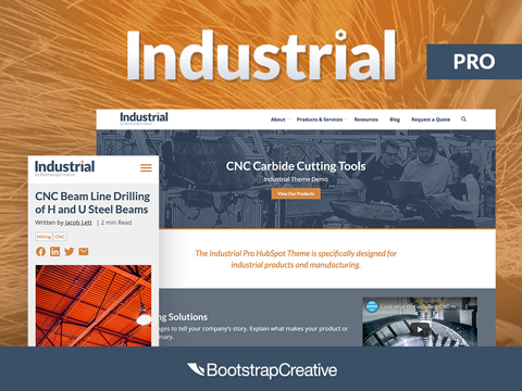 Industrial Web Design & HubSpot Templates | Industrial Pro Theme